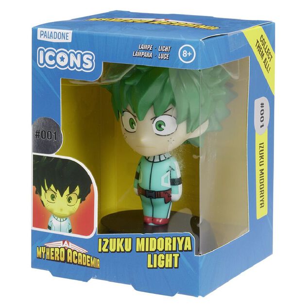 Lampe My Hero Academia Izuku Midoriya Icons veilleuse &agrave; piles