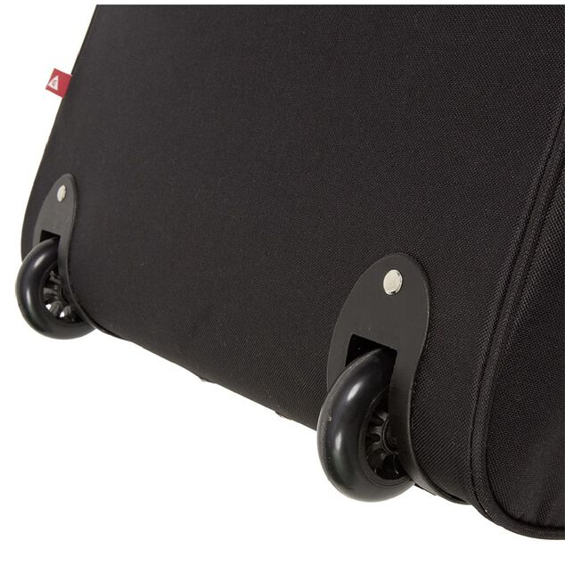 Valise trolley souple 2 roues 54L noir H60cm