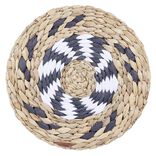 Set de table rond raphia tricolore &Oslash;35cm