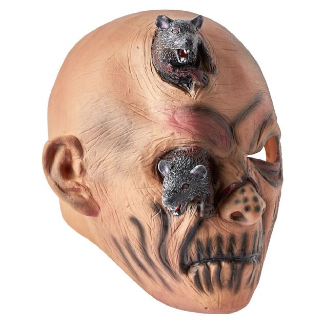 Masque adulte Halloween souris zombie en latex