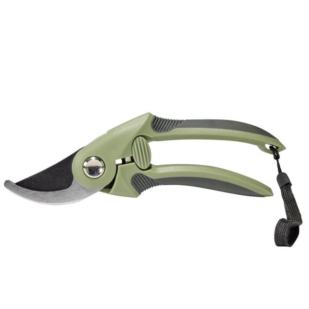 S&eacute;cateur de jardin acier carbone vert et gris