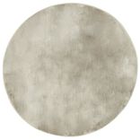 Tapis fausse fourrure marron taupe Ø80cm