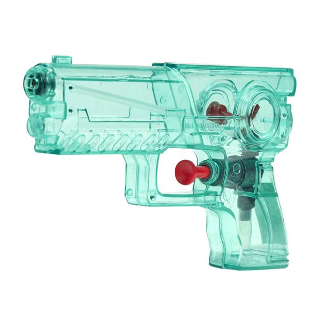 Pistolet &agrave; eau enfant plastique translucide 15x3xH9cm (plusieurs mod&egrave;les)