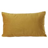 Housse de coussin velours 30x50cm jaune
