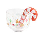 Coffret tasse Noël avec infuseur forme sucre d'orge
