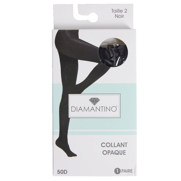 Collant noir opaque 50D T2/3/4