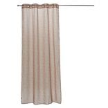 Voilage beige imprimé orange 100% polyester 140x240cm