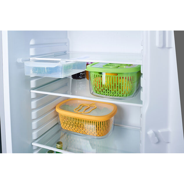 Bo&icirc;te alimentaire herm&eacute;tique avec panier fra&icirc;cheur 4 L vert