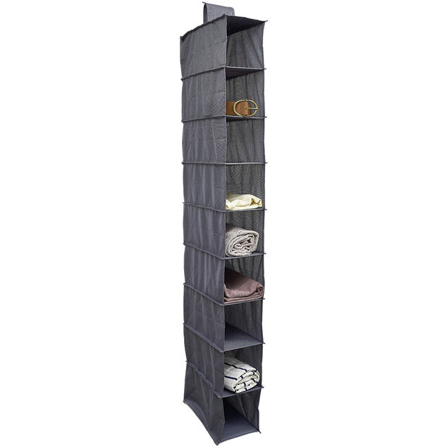 Organisateur de v&ecirc;tements Gris - 9 niveaux - 32x15xH128 cm