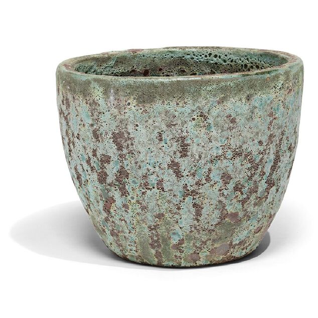 Pot argile &eacute;maillage vert et marron &Oslash;46cm