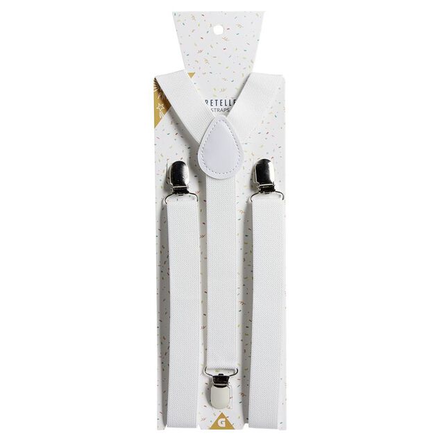 Bretelles fantaisies unies L100cm (2 mod&egrave;les)