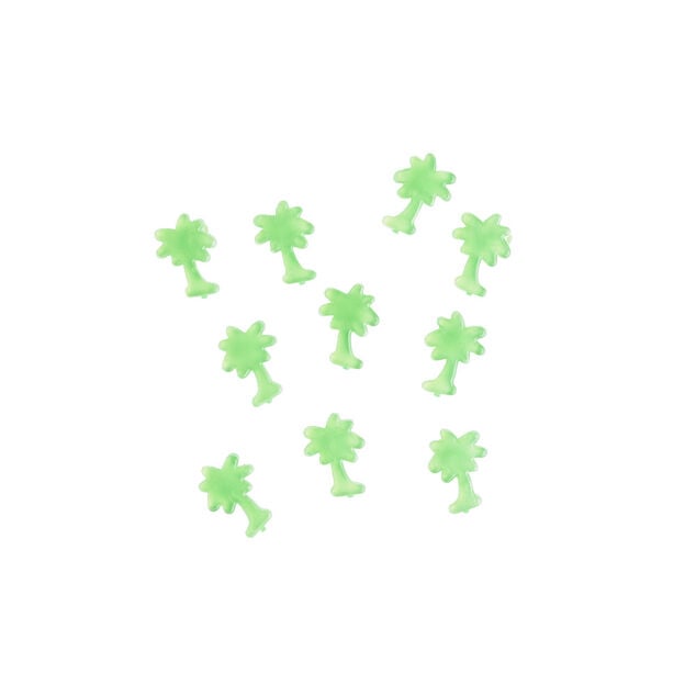 Lot de 10 gla&ccedil;ons r&eacute;utilisables en forme de palmier 5x4cm