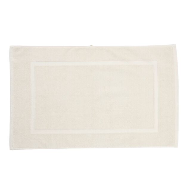 Tapis de bain coton beige 50x80cm
