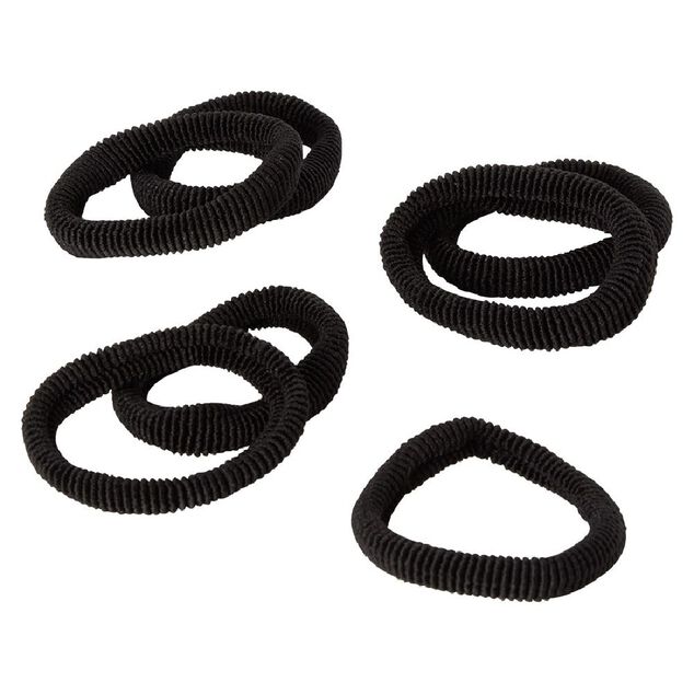&Eacute;lastique en mousse noir &eacute;pais x8