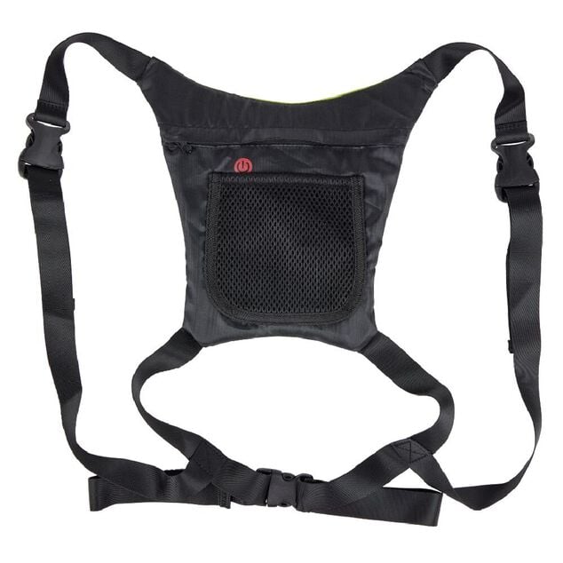 Gilet signalétique LED vert et noir