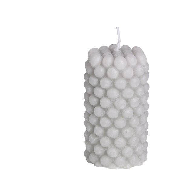 Bougie cylindrique design bulle &Oslash;5xH9cm