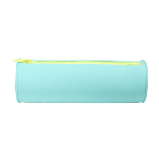 Trousse en silicone bleu ou rose - 2 coloris