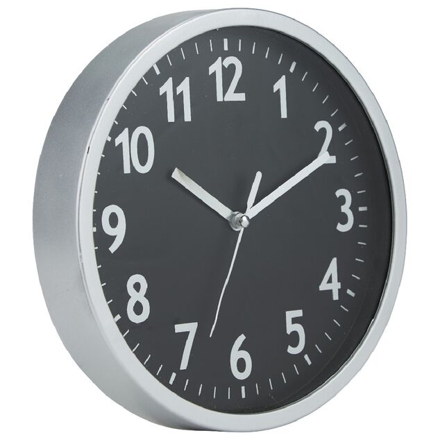 Horloge ronde en m&eacute;tal &Oslash;20 cm