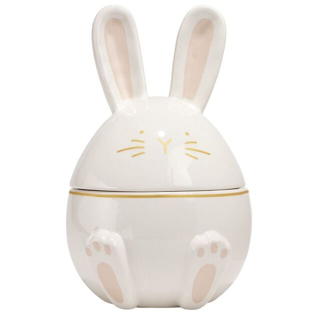 Bonbonnière forme lapin en céramique Ø15xH24 cm