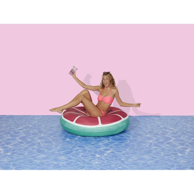 Matelas gonflable d&eacute;houssable past&egrave;que