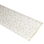 Nappe en papier blanc motif confetti dor&eacute; 6m