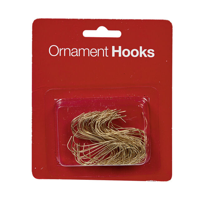 Crochet métallique doré x100