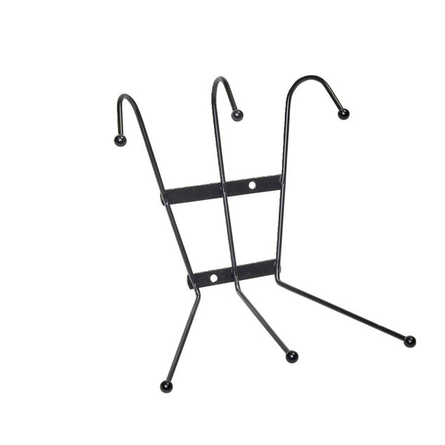 Pat&egrave;re murale m&eacute;tal 6 crochets 17xH19,5x11cm (2 mod&egrave;les noir ou blanc)