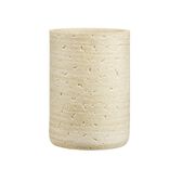 Gobelet effet pierre polyr&eacute;sine beige &Oslash;8xH10,5cm