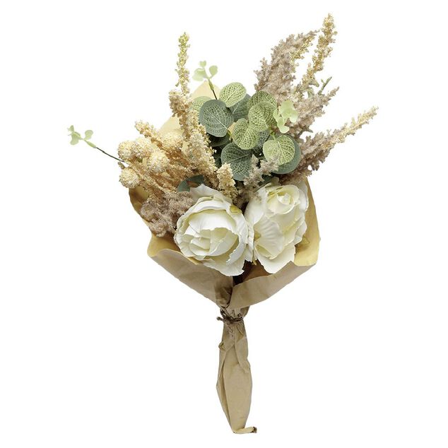 Bouquet artificiel fleurs séchées H.40 cm