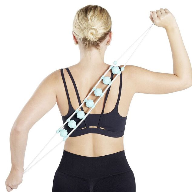 Corde de massage récupération sportive plastique bleu