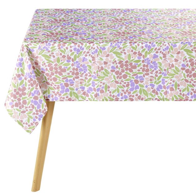 Nappe en tissu motif floral pastel 150x250cm