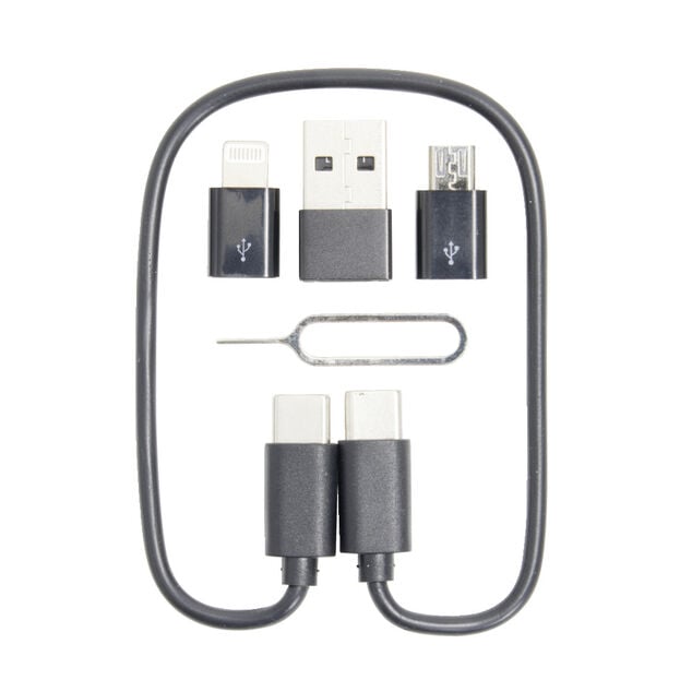 Bo&icirc;te de rangement multim&eacute;dia avec 6 accessoires 5,7x8,5cm