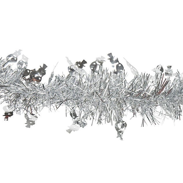 Guirlande de Noël à brins scintillants Gris 3 m