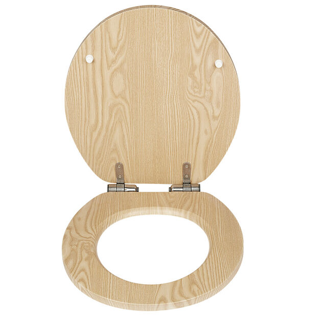 Abattant WC motif bois