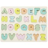 Puzzle alphabet en bois 26 pi&egrave;ces