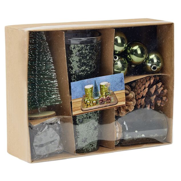 Set de décoration de table Noël vert