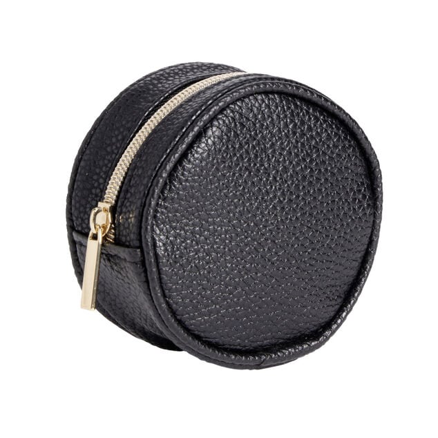 Porte-monnaie rond simili uni &Oslash;9cm (6 mod&egrave;les)