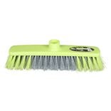 T&ecirc;te de balai d'int&eacute;rieur vert moustache grise
