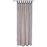 Voilage &agrave; oeillets gris fonc&eacute; 140x240cm