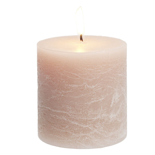 Bougie pillar marron 25H