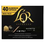 Café capsule L'or Ristretto 40 doses intensité 11