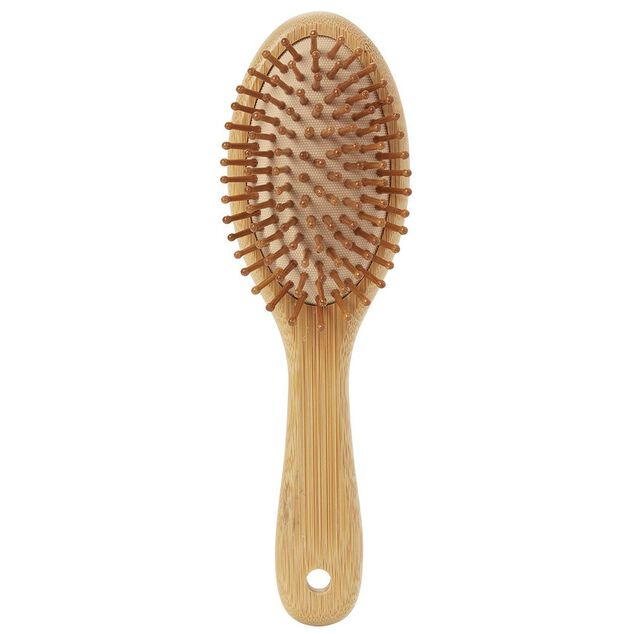 Brosse à cheveux ovale en bambou 7x25cm