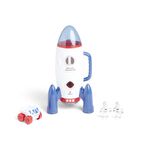 Fusée spatiale blanche