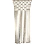 Rideau de porte macram&eacute; beige 90xH200cm