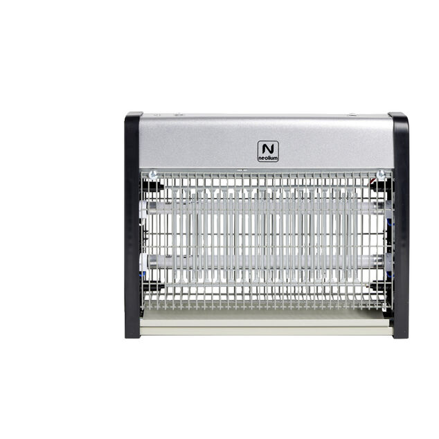 Lampe anti-nuisibles volants plastique gris sur secteur