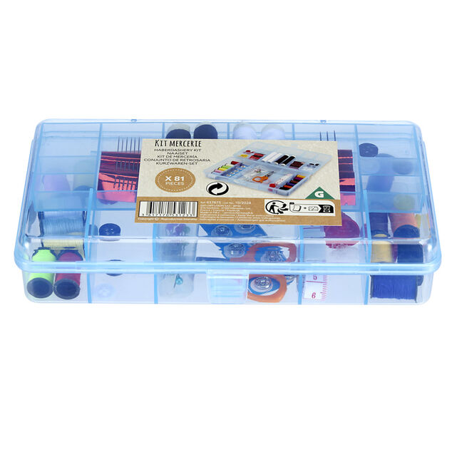 Boîte mercerie 81 pièces