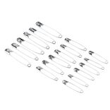 Épingles à nourrice et de sureté en fer - 18 pièces