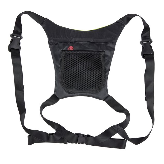 Gilet signal&eacute;tique LED vert et noir