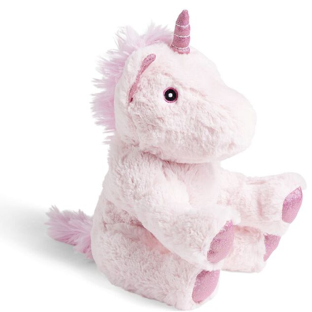 Bouillotte peluche licorne H30x15cm