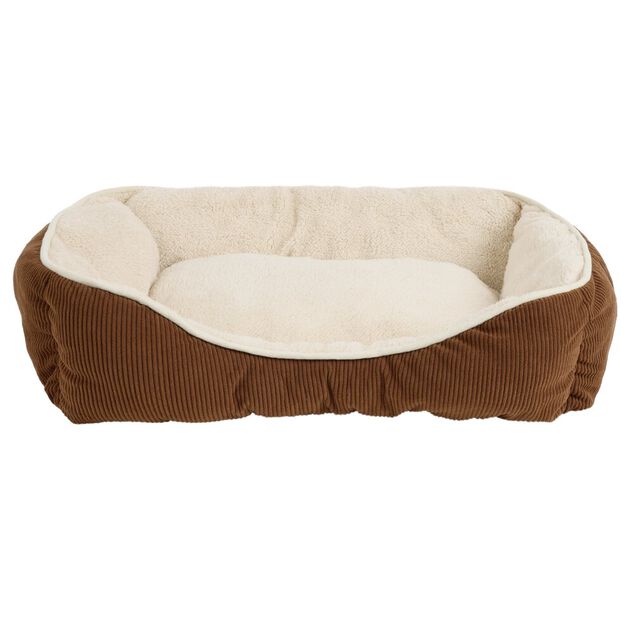 Couchage animal taille S coton flanelle beige et marron 45x60cm (2 mod&egrave;les)